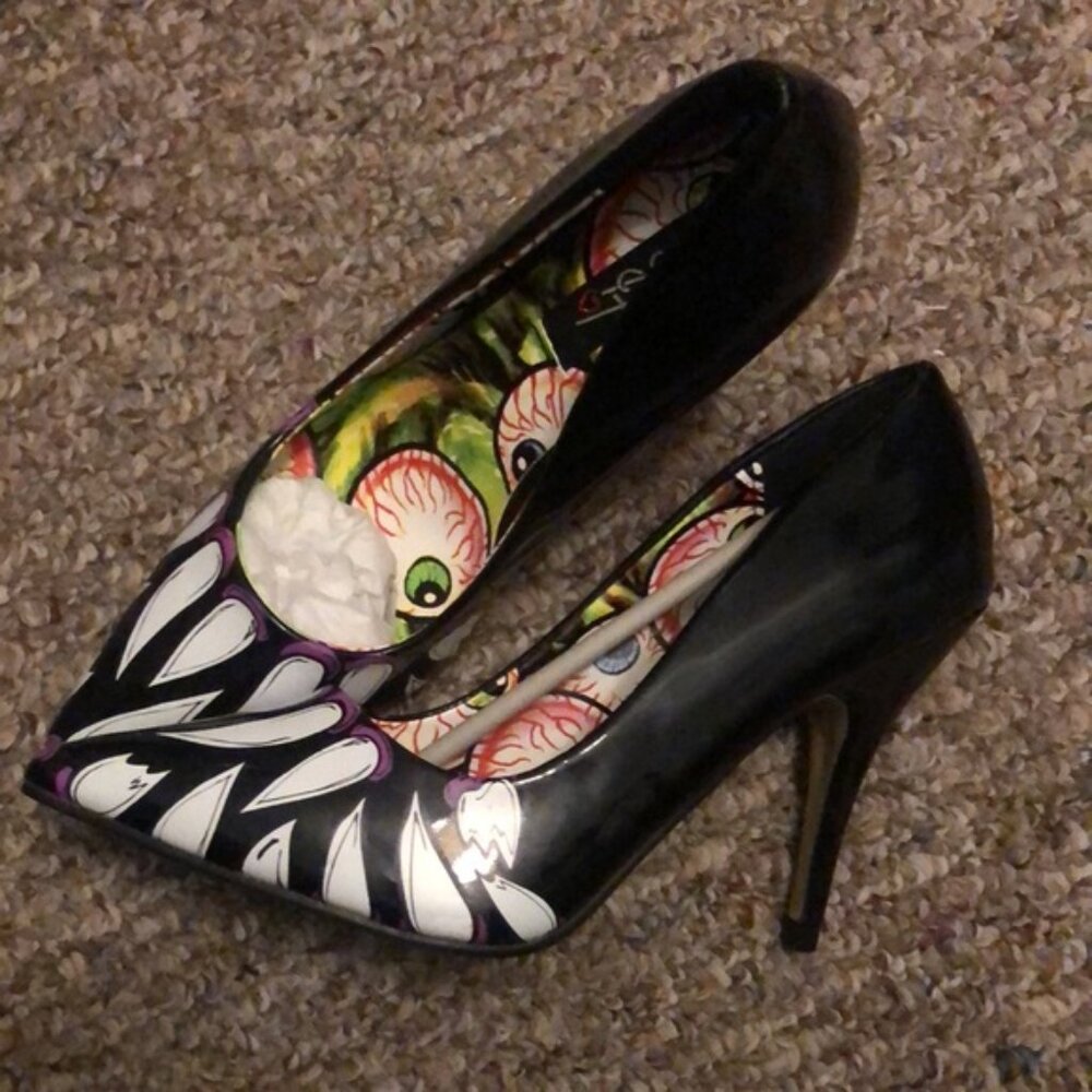 Iron Fist Timmy Chew Eyeball Fan Stripper Punk Goth Club Wild - Picture 2 of 3